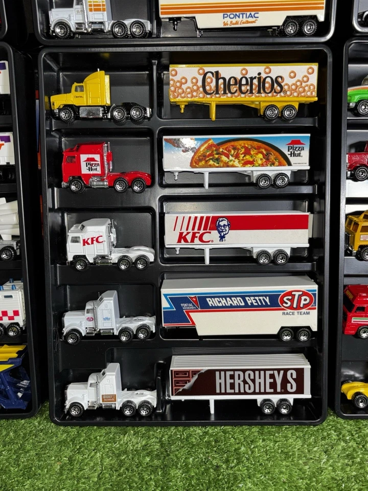 HUGH LOT of (30) RARE Vintage 1981+ CONVOY TRACTOR TRAILER W/ (3) Cases *MINT+++ - Image 3 of 4