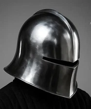 Medieval Steel Knight German Sallet Helmet Warrior Gothic Helmet-Larp, Cosplay