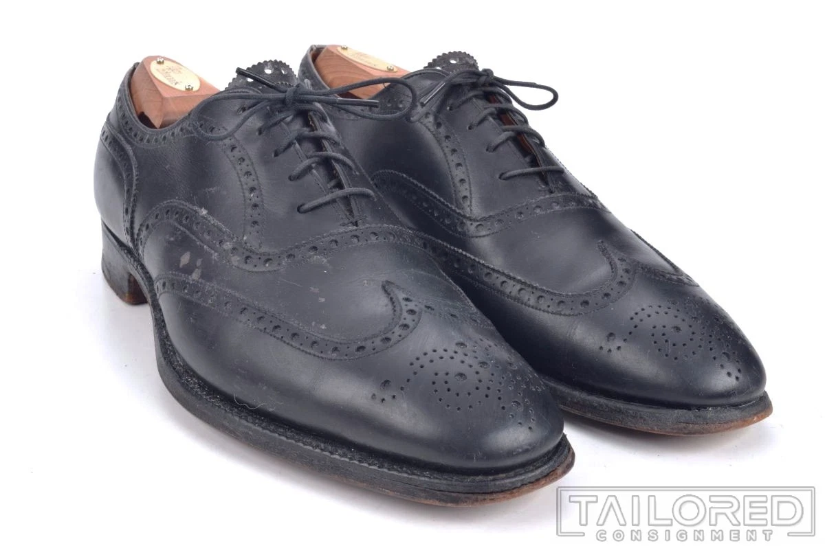 Church’s Men\'s 11 B Black Leather Lace Up Wingtip Brogue Oxford Dress Shoes GUC Church main image 3