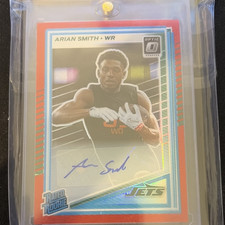 2025 Panini Donruss Arian Smith #386 Press Proof Silver Die-Cut /99 Jets