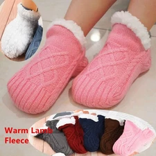 Womens Slipper Socks Winter Warm Non Slip Floor Socks Thick Fuzzy Cozy Socks