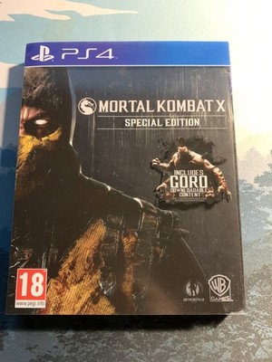 Mortal Kombat x Special Edition PS4 Playstation 4 Steelbook.