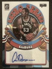 2019 Donruss Optic Artis Gilmore Retro Series Auto #16/99 Spurs 