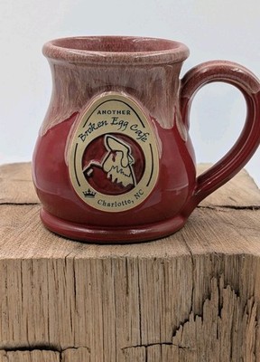 Another Broken Egg Cafe Charlotte NC Red Deneen Pottery Mug Handthrown 2017