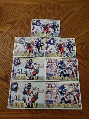 1994 Pacific Triple Folder X7 Card Lot David Palmer Chris Warren Ron Moore NFL