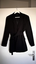 Women s Black Fitted Blazer, Belted Waist Det...