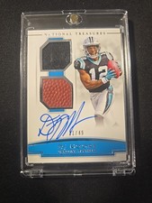 7 DJ Moore 11/49 Rookie NFL Gear Signature 2018 Panini National Treasures Footba