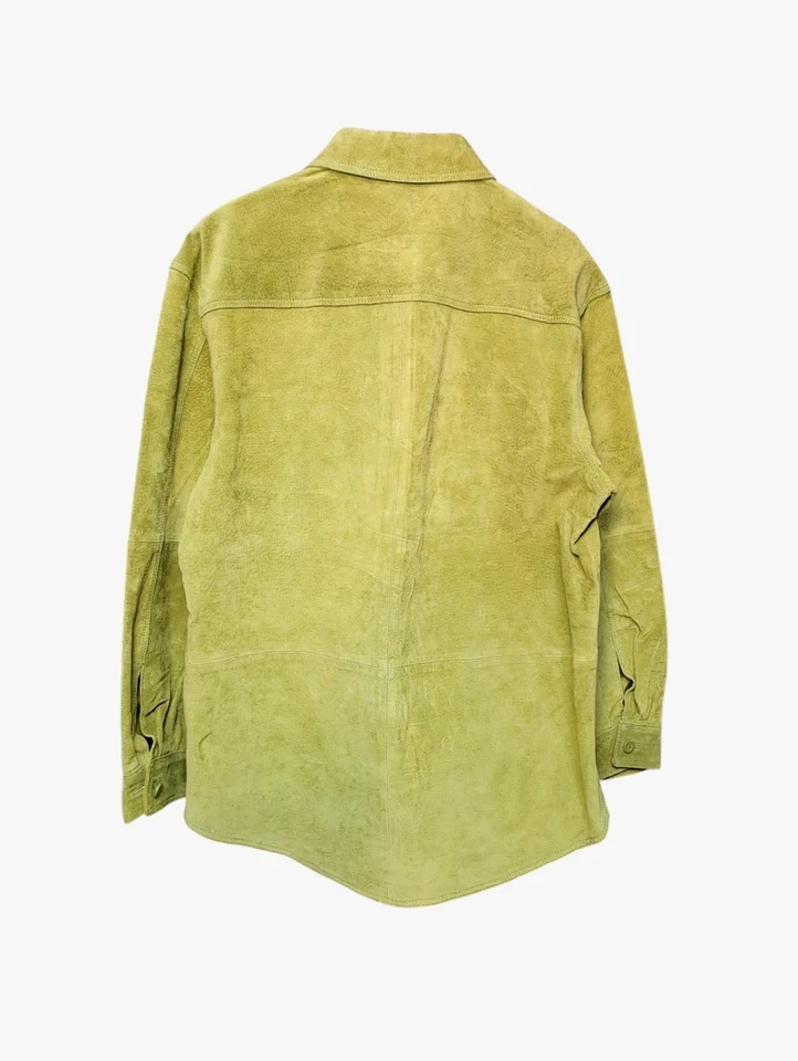 Denim & Co Jeanswear Chartreuse Gamuza Cuero Chamarra Para Mujer Talla PEQUEÑA  Foto 2 de 4