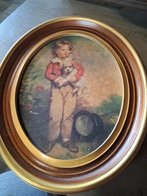 #ad VTG Master Simpson Boy with Dog Vintage Frames amp; Miss Murray By Thomas Lawrence $30.00