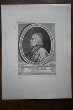 LOUIS-ANTOINE DE NOAILLE (1651-1729) PORTRAIT ENGRAVING 18th century ARCHBISHOP OF PARIS