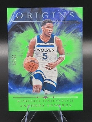 2024-25 Panini Origins #8 Anthony Edwards LIME GREEN /25 TIMBERWOLVES