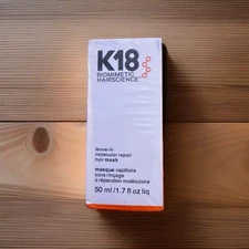 K18 Biomimetic Hairscience Leave-in Molecular Repair Hair Mask 50ml NEW & SEALED