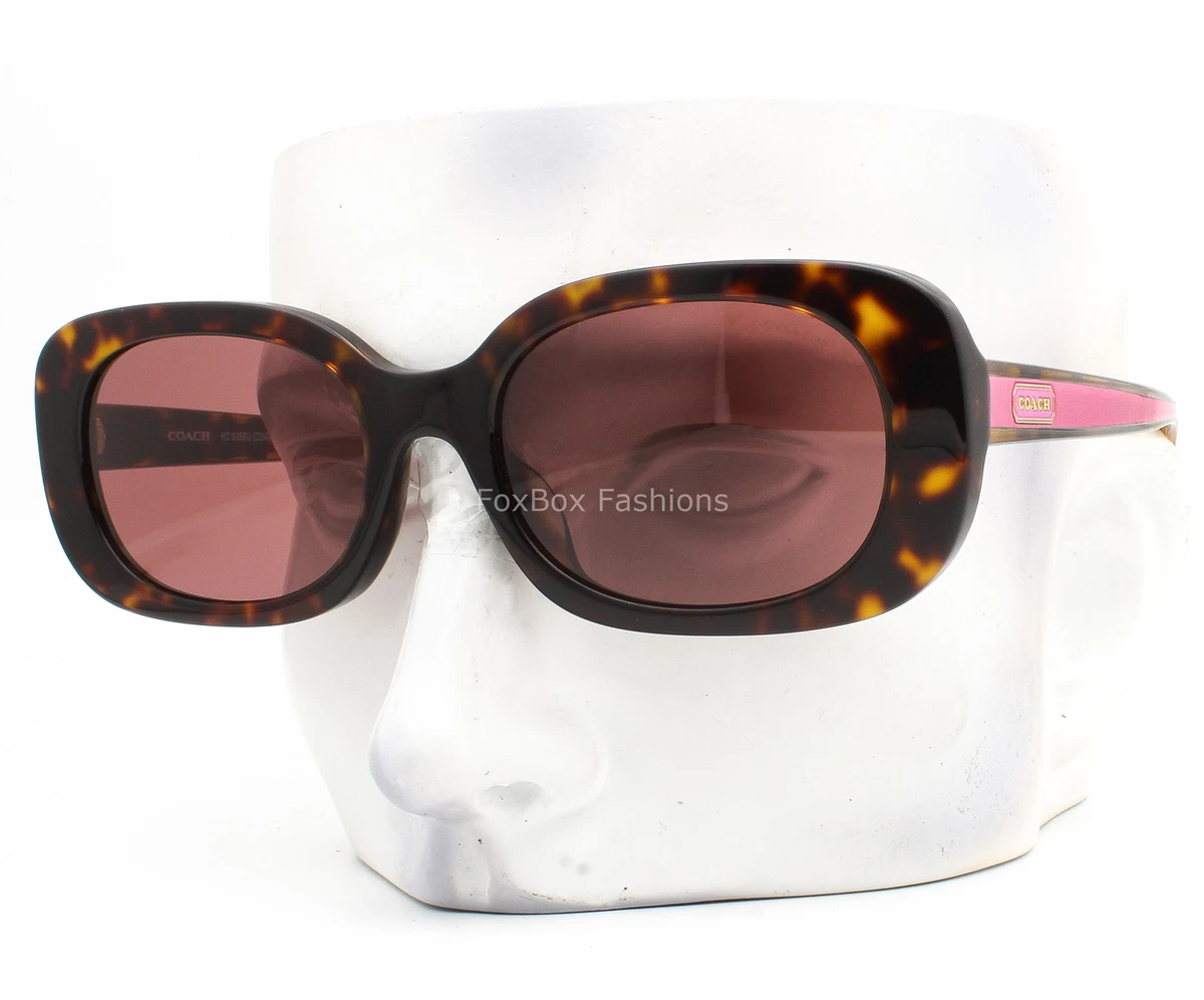 Coach Olive Green Oval Sunglasses with Pink Signature Case Coach Sunglasses - Etsy main image 4