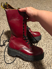 Vintage 90s Dr. Martens UK M 5 US W 7.5 US M 6 Leather made in England boots