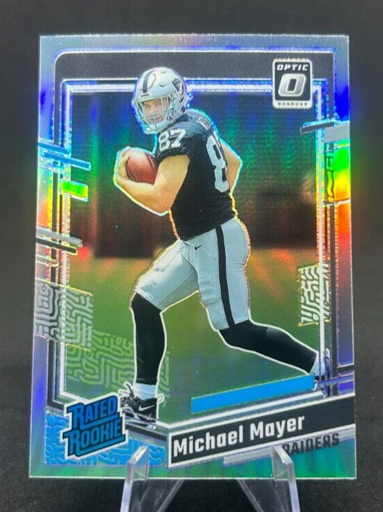 Michael Mayer 2023 NFL Panini Donruss Optic Holo Rated Rookie RC #260 Raiders