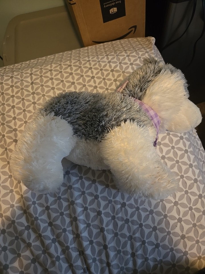 Walgreens Husky Wolf Dog Plush Purple Bandana 13 Inch 2019 Stuffed