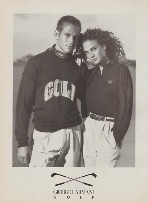 1996 Giorgio Armani Golf Clothing - Guy Girl Fashion Models