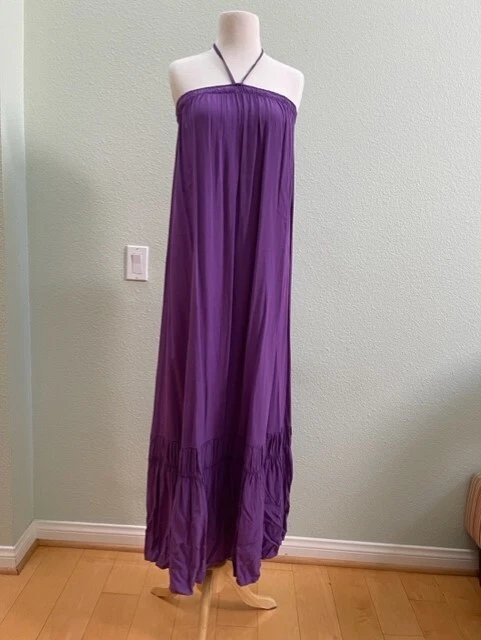 Anthropologie purple cheap dress
