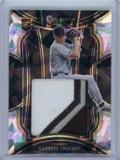 2021 Panini Select Cracked Ice Rookie Patch Relic RJS-GC Garrett Crochet 6 of 25