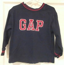 Boys GAP Kids BLACK Logo TEE size 4 NEW T-Shirt Top Long Sleeve Pullover Shirt