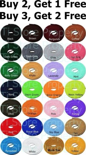 Round Athletic Shoe String shoelace Sneaker 27 36 45 54 inch ROUND SHOELACES - 第 1/31 張圖片