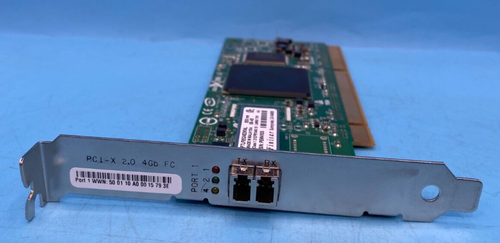Qlogic QLA2460 Single Port - Optical FC 4Gbps Full Height PCI-X HBA (OFFERS OK) - Picture 2 of 8