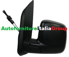 SPECCHIO SPECCHIETTO RETROVISORE SX MECCANICO NERO PER FIAT FIORINO 08> 2008>
