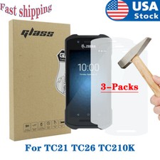 3-Packs Toughened Screen Protector for Symbol Zebra TC21 TC26 TC210K US