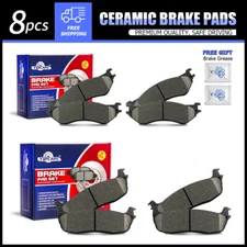 Front & Rear Ceramic Brake Pads for For Ford Expedition F-150 Lincoln Navigator
