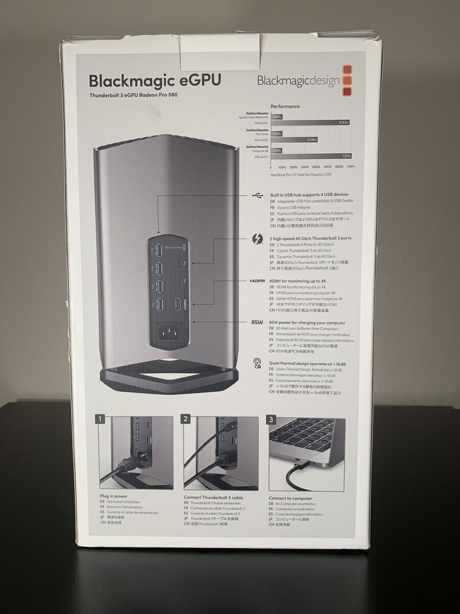 BlackMagic eGPU - AMD RX580 8GB | Thunderbolt 3 Interface | eBay