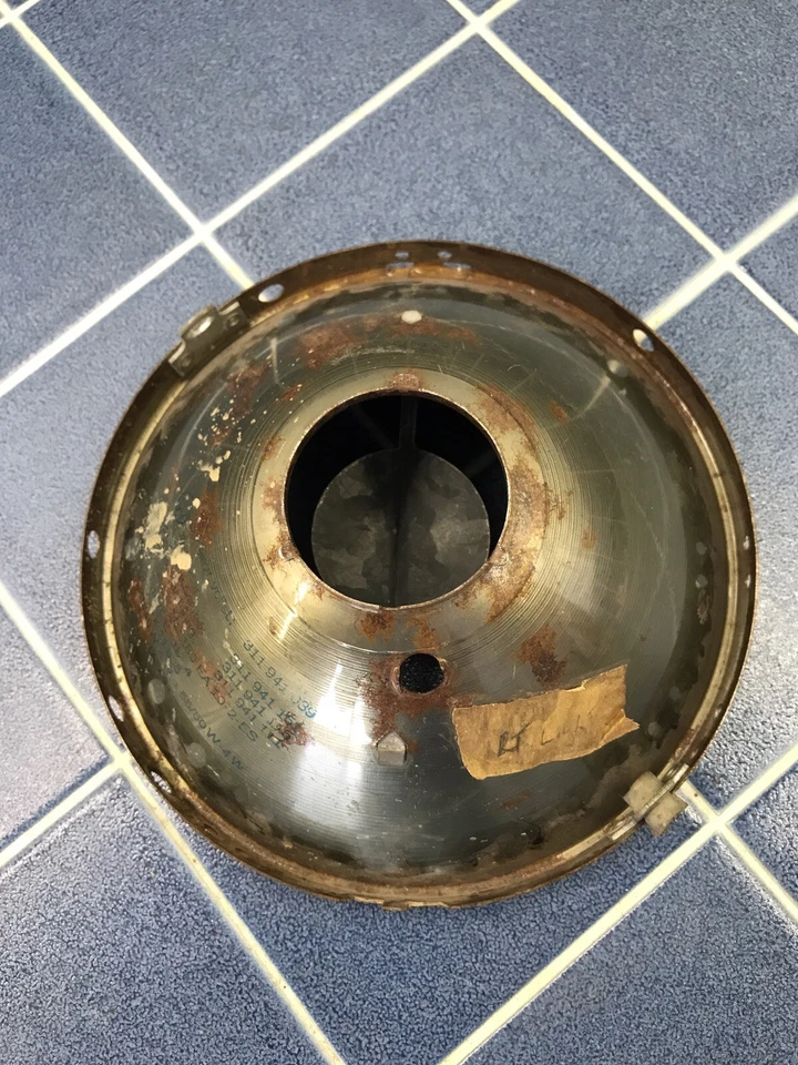 Винтажная европейская фара ОТРАЖАТЕЛЬ VW BUG тип 3 немецкая Volkswagen - Изображение 4 из 4