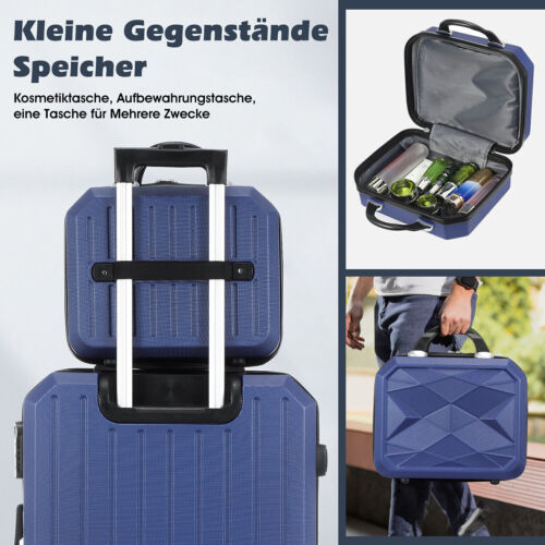 Hartschalenkoffer Koffer TSA Schloß Zwillingsrollen Kofferset Trolley M-L-XL-Set - Bild 6 von 33
