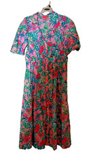 Lilly Pulitzer Tassie Elbow Sleeve Midi Dress in Mandevilla Baby Paradise Sz 10