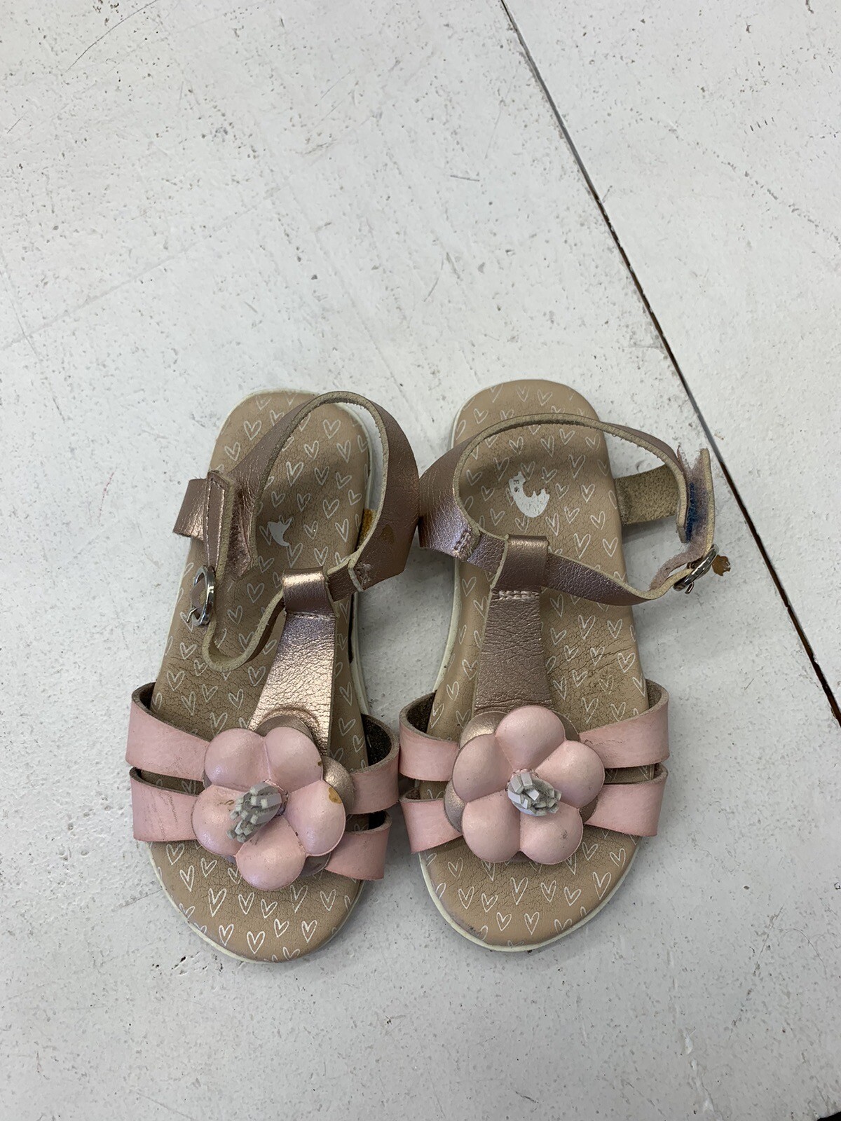 APL Sandali rosa floreali per bambina taglia 9