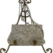 Vintage Beaded Kiss Lock Evening Bag