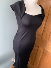 pretty little thing Black Midi Dress Size 10