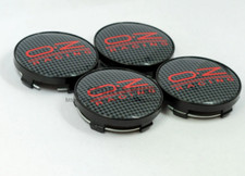 New 4x60mm Wheel Center Caps Hub Caps Rim Caps Badges Decals Oz Racing Checker