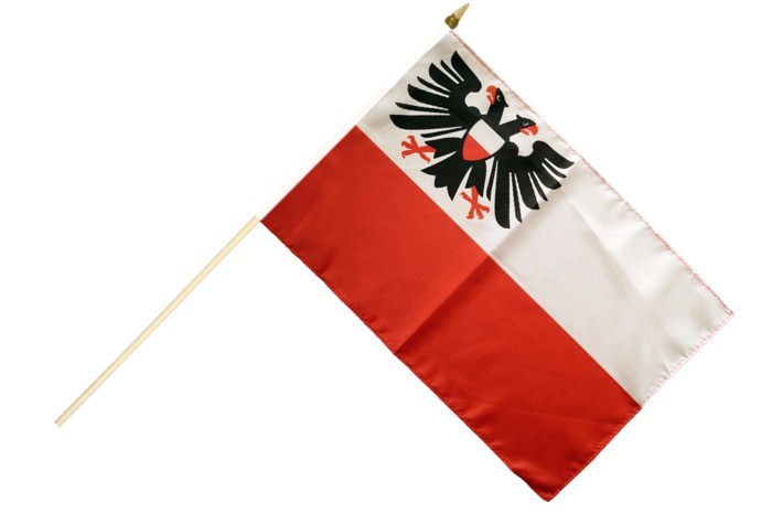 Deutschland Stadt Lübeck Stockflagge Flaggen Fahnen Stockfahne 30x45cm
