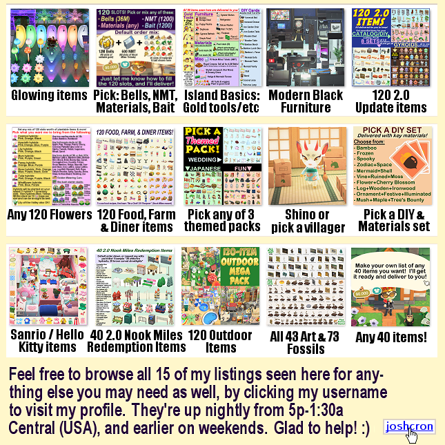 Pick/Mix꞉ Bells, Nook Miles Tickets etc 120 SLOTS! Animal CrossingNew