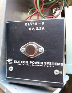 ELPAC ELEXON OLV 15-8 LINEAR ADJUSTABLE POWER SUPPLY— ~4.4-12.4 VDC @ 2.2A