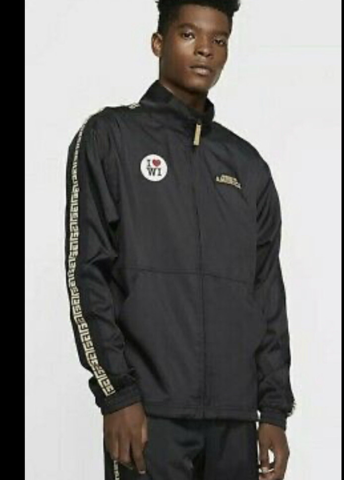 SACAI X NIKE Giacca da pista Nike Giannis Coming to America nera taglia LARGE CQ6308 010 nuova con etichette