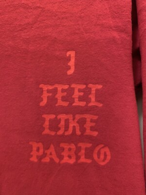 I Feel Like Pablo Long Sleeve Tee Kanye West Yeezy Size S | eBay