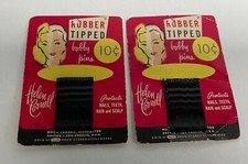 VTG Lot 1950's Display Cards Helen Cornell Rubber Tipped Bobby 20 Pins New Prop