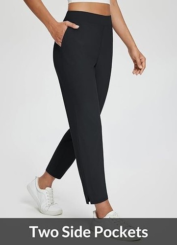 BALEAF Damen Reisehose leicht zierlich elegant Golf Freizeit schwarz M Hose - Bild 3 von 5