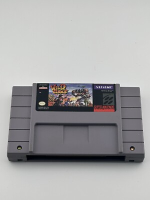 Wild Guns Super Nintendo SNES No Manual (Damaged Faces on Box