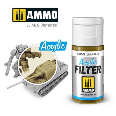 Ammo Mig Khaki Green Acrylic Filter