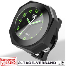Motorrad-Uhr Silber, Wasserdicht, 22-28mm