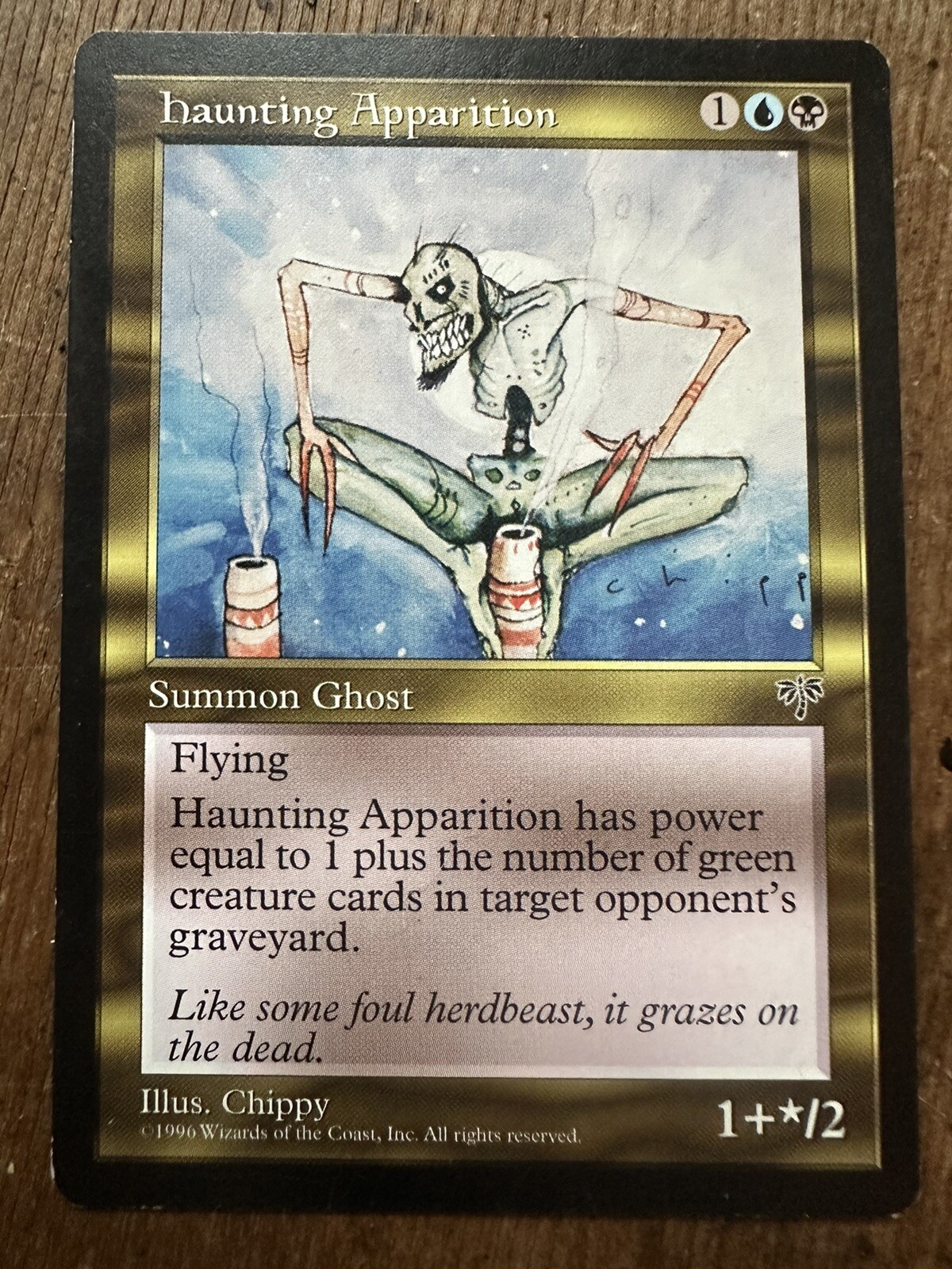 Magic the Gathering MTG Haunting Apparition 1996 Mirage   LP