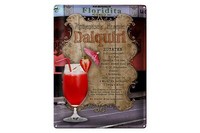 Blechschild Rezept 30X40 Cm Daiquiri Zutaten Limettensaft Deko Schild