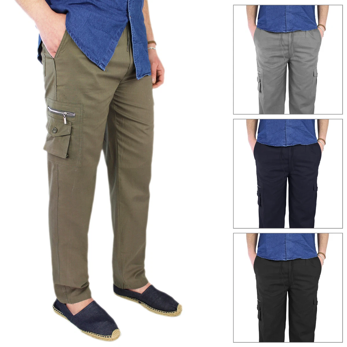 Pantaloni da uomo cargo in cotone | Acquisti Online su